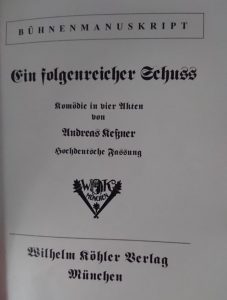 Ein folgenreicher Schuss